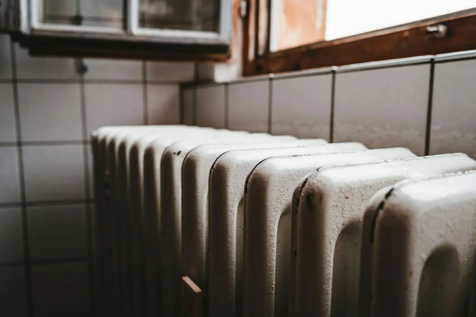 An old, worn radiator before it was replaced